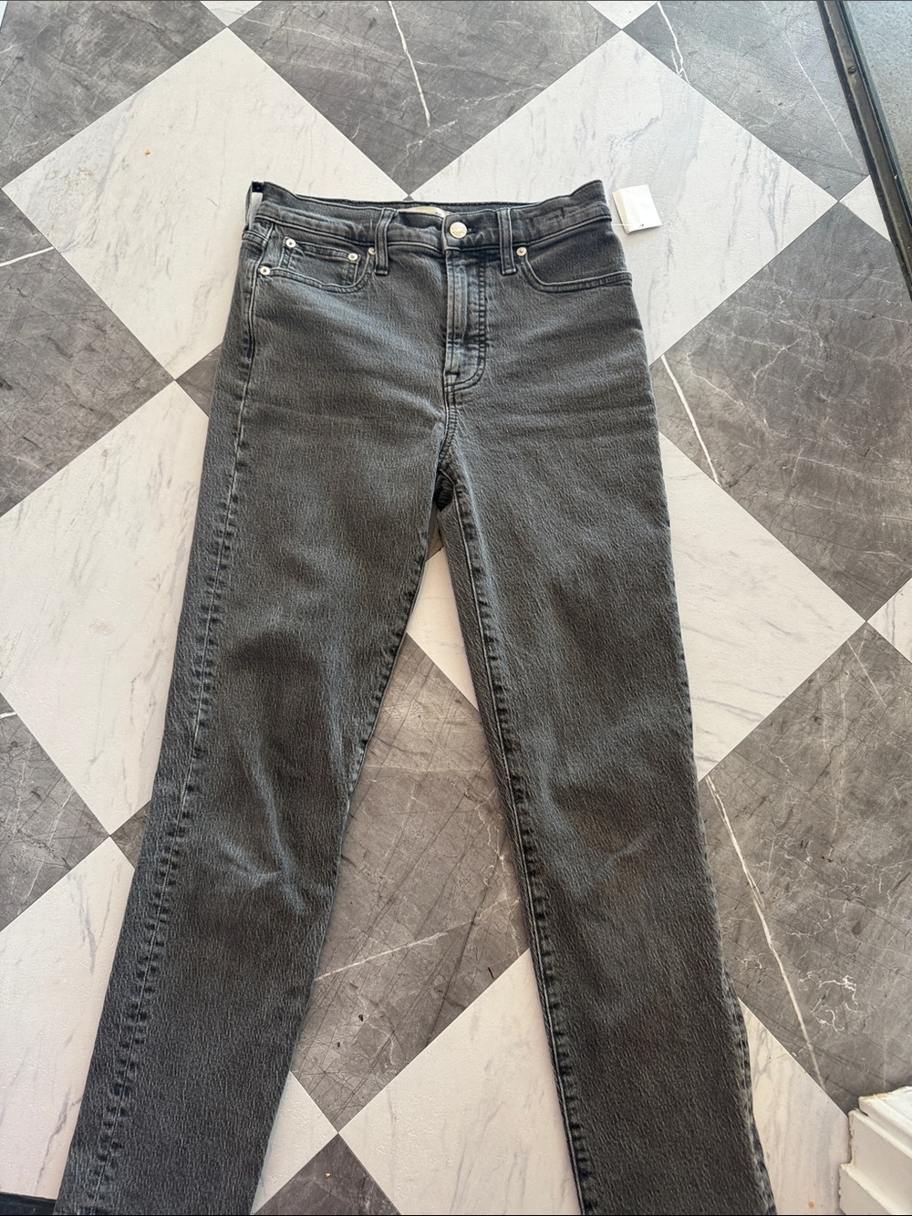 Madewell Skinny Jeans in Washed Black